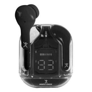 PERFECT CHOICE AUDIFONOS INTRAURICULARES CLEARBEAT INALAMBRICO BLUETOOTH NEGRO