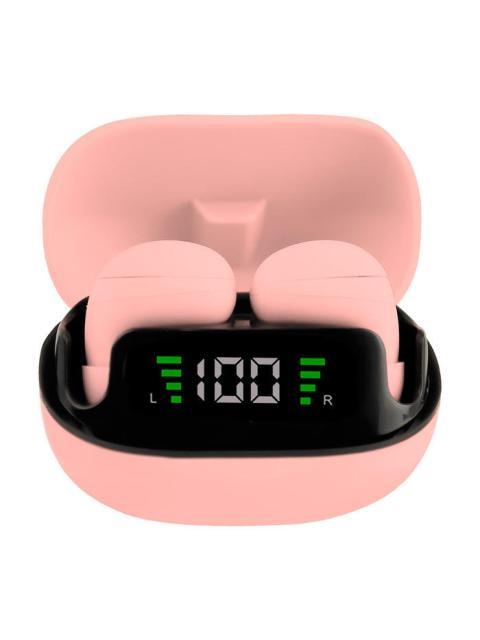PERFECT CHOICE AUDIFONOS INTRAURICULARES CON MICROFONO TWS MINI TINY BEATS INALAMBRICO BLUETOOTH USB-C ROSA