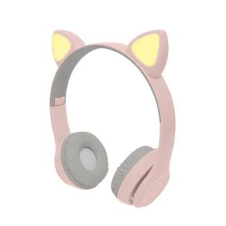 PERFECT CHOICE AUDIFONOS PARA NINOS CATTO BLUETOOTH ALAMBRICO-INALAMBRICO 3.5MM ROSA