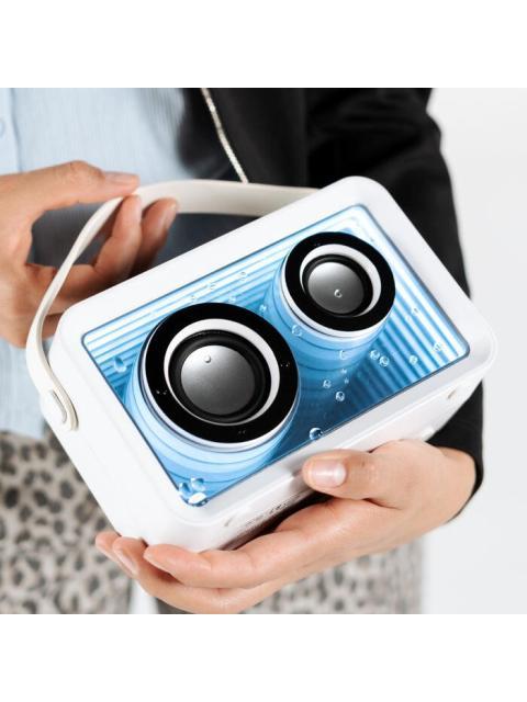 PERFECT CHOICE BOCINA PORTATIL LOOPSTAR BLUETOOTH ALAMBRICO-INALAMBRICO USB-C 8W BLANCO - RESISTENTE A POLVO-AGUA - Image 5