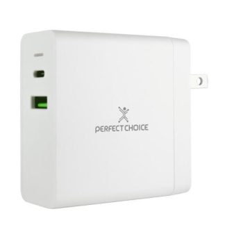 PERFECT CHOICE CARGADOR DE PARED 65W 1X USB Y TIPO C BLANCO