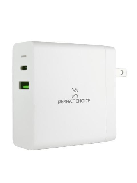 PERFECT CHOICE CARGADOR DE PARED 65W 1X USB Y TIPO C BLANCO