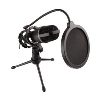 PERFECT CHOICE MICROFONO CON FILTRO NOISE BARRIER ALAMBRICO 3.5MM NEGRO