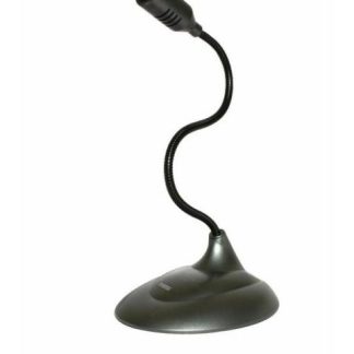 PERFECT CHOICE MICROFONO DE LUJO CON CUELLO FLEXIBLE PC-110279 ALAMBRICO NEGRO