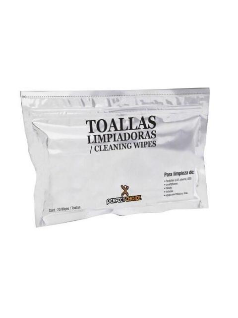 PERFECT CHOICE TOALLAS LIMPIADORAS PARA LAPTOPS Y PANTALLAS PC-030270