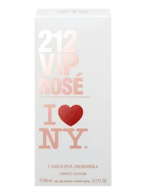 PERFUME CAROLINA HERRERA 212 VIP ROSE I LOVE NY EDP X 80 ML - Image 3