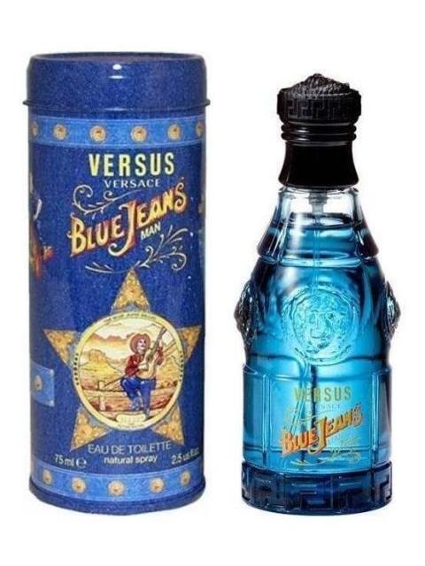 PERFUME VERSACE BLUE JEANS HOMBRE 75ML EDT SPRAY AROMATICO FOUGERE