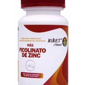 PICOLINATO DE ZINC 60 TAB RIKET NATURAL