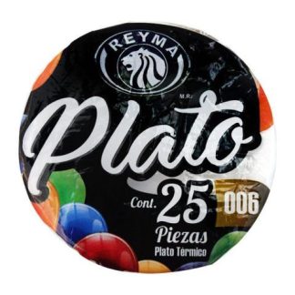 PLATO TERMICO REYMA #6 PASTELERO BOLSA CON 25 PIEZAS