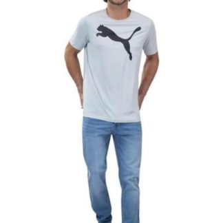 PLAYERA ACTIVE BIG LOGO TEE GRIS PUMA
