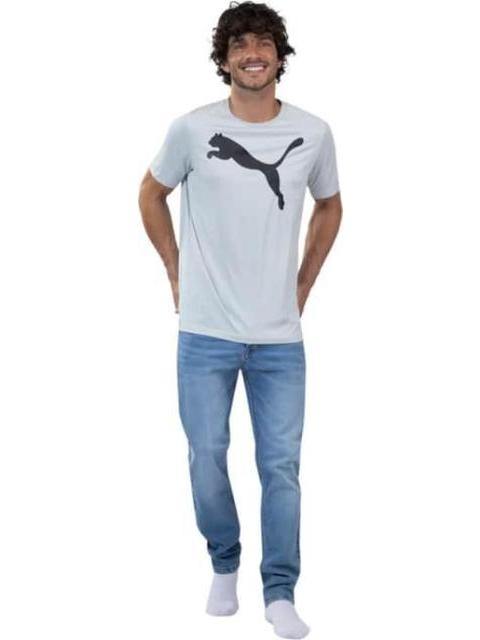 PLAYERA ACTIVE BIG LOGO TEE GRIS PUMA