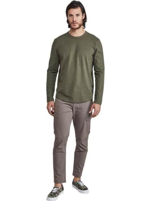 PLAYERA BASICA MANGA LARGA CUELLO REDONDO VERDE OLIVO NEXT CO - Image 5