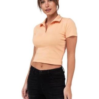 PLAYERA CROP CORAL HOLLY LAND