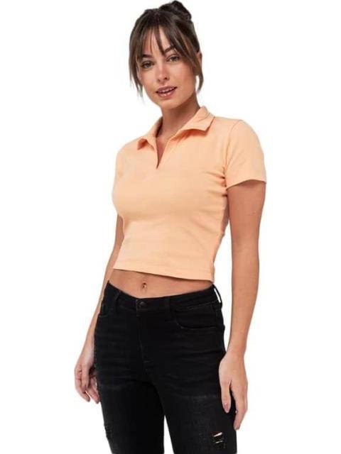 PLAYERA CROP CORAL HOLLY LAND