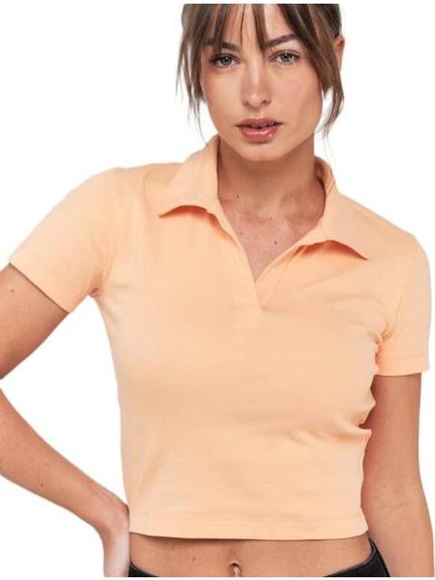 PLAYERA CROP CORAL HOLLY LAND - Image 3