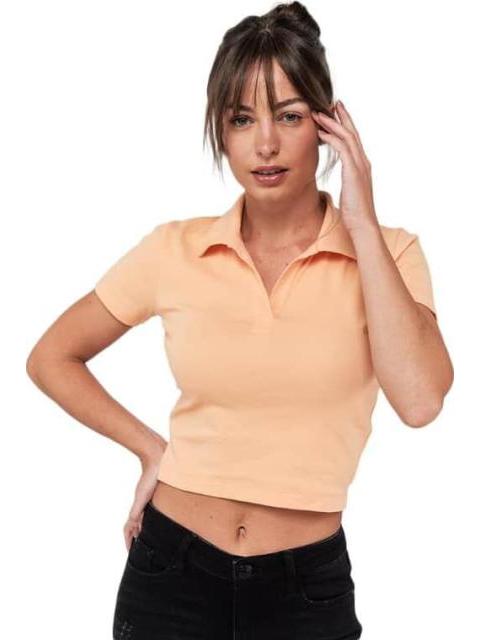 PLAYERA CROP CORAL HOLLY LAND - Image 6