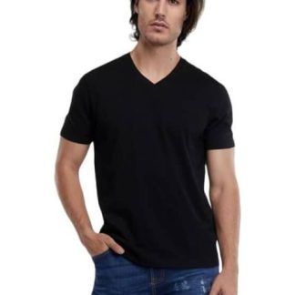 PLAYERA CUELLO V NEGRO NEXT CO