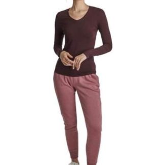 PLAYERA CUELLO V VINO HOLLY LAND