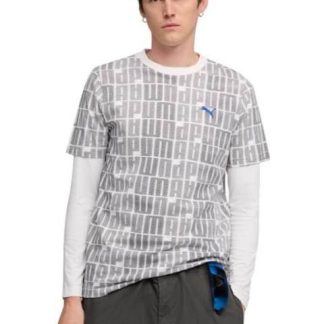 PLAYERA ESS LOGO LAB AOP TEE BLANCO PUMA