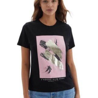 PLAYERA ESTAMPADA NEGRO HOLLY LAND