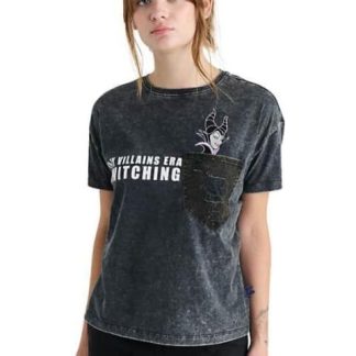 PLAYERA MALEFICA GRIS VILLAINS