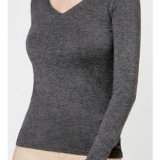 PLAYERA MANGA LARGA GRIS HOLLY LAND