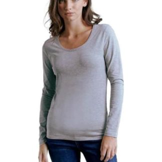 PLAYERA MANGA LARGA GRIS HOLLY LAND