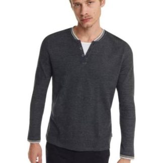 PLAYERA MANGA LARGA SIMULACION 2 PZAS NEGRO NEXT CO