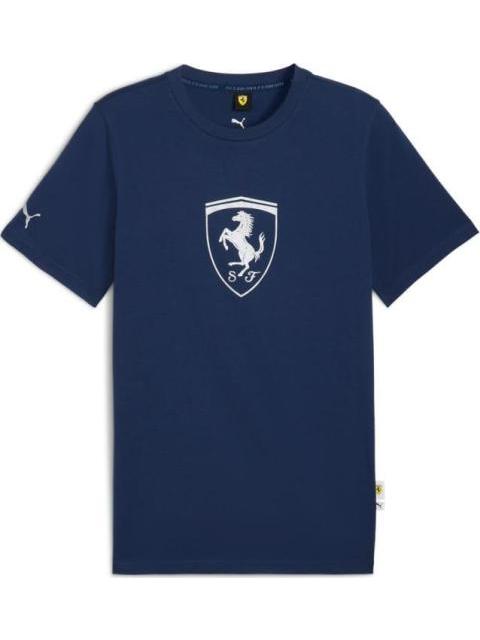PLAYERA MOTORSPORT FERRARI SPORTSWEAR TONAL SHIELD TEE AZUL MARINO PUMA - Image 4