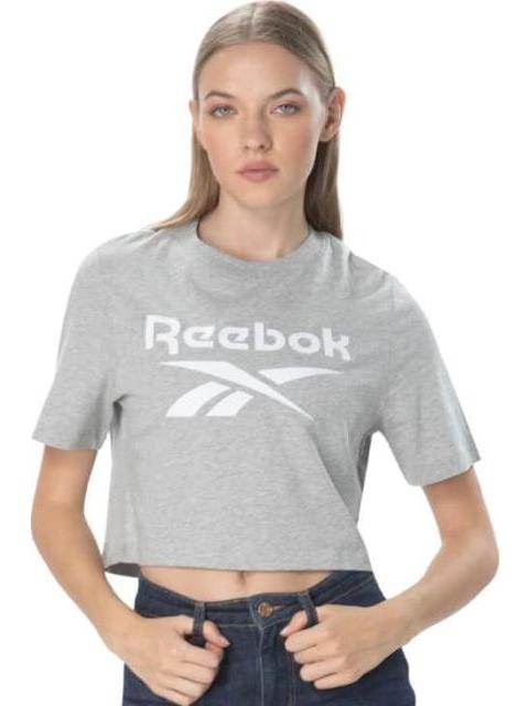 PLAYERA REEBOK IDENTITY BIG LOGO CROP TEE GRIS REEBOK - Image 4