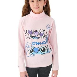 PLAYERA STITCH ROSA DISNEY