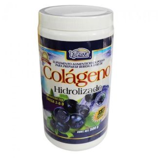 POLVO COLAGENO HIDROLIZADO BEBIDA SABOR BLUEBERRY 500 GR SOLO PARA DIABETICOS