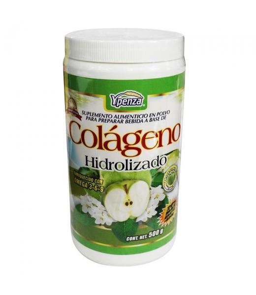 POLVO COLAGENO HIDROLIZADO BEBIDA SABOR MANZANA 500 GR SOLO PARA DIABETICOS