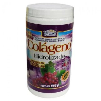 POLVO COLAGENO HIDROLIZADO BEBIDA SABOR UVA 500 GR SOLO PARA DIABETICOS