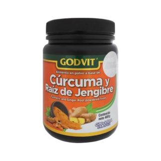 POLVO CURCUMA Y RAIZ DE JENGIBRE C 400 GR GODVIT GN+VIDA