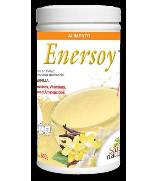 POLVO ENERSOY VAINILLA 500 GR. ALIMENTO EN POLVO PARA PREPARAR MA SALUD NATURAL