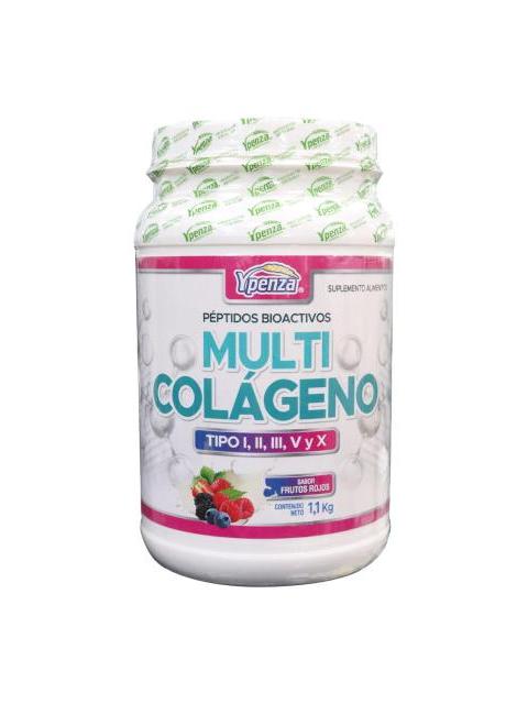 POLVO MULTI COLAGENO TIPO IIIIIIV Y X SABOR FRUTOS ROJOS 1.100 KG SOLO PARA DIABETICOS