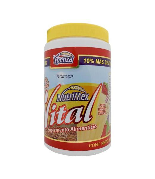 POLVO NUTRIMEX VITAL SABOR VAINILLA 500 GR NUTRICION CELULAR BIOF SOLO PARA DIABETICOS