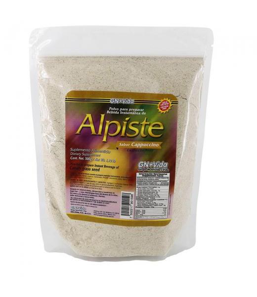POLVO PARA PREPARAR BEBIDA DE ALPISTE SABOR CAPPUCCINO BOLSA 500G GN+VIDA