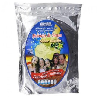 POLVO PARA PREPARAR BEBIDA DE SOYA SABOR VAINILLA 1KG. DELICIOSA GN+VIDA