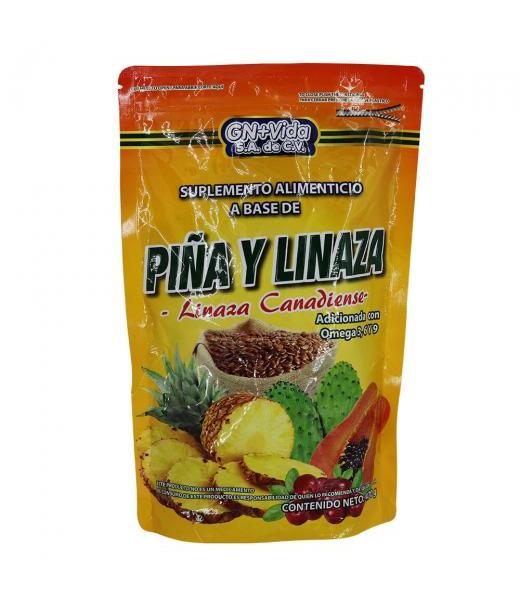 POLVO PIÑA Y LINAZA BOLSA 470 GR ADICIONADO CON OMEGA 3 6Y 9 GN+VIDA
