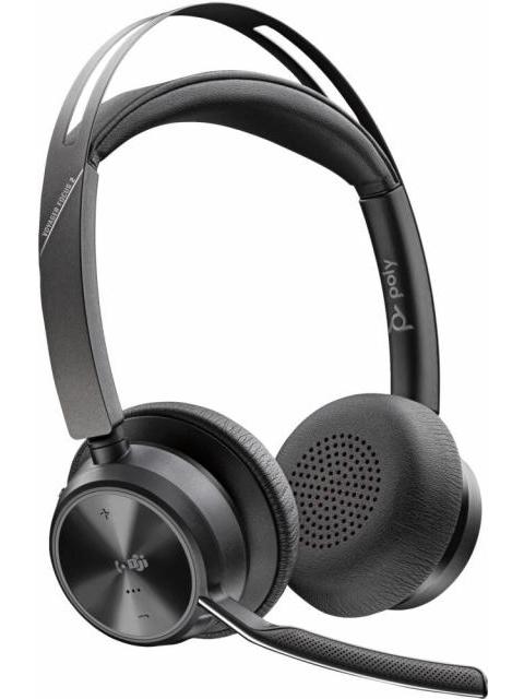 POLY AUDIFONOS VOYAGER FOCUS 2 ALAMBRICO USB INCLUYE BASE DE CARGA