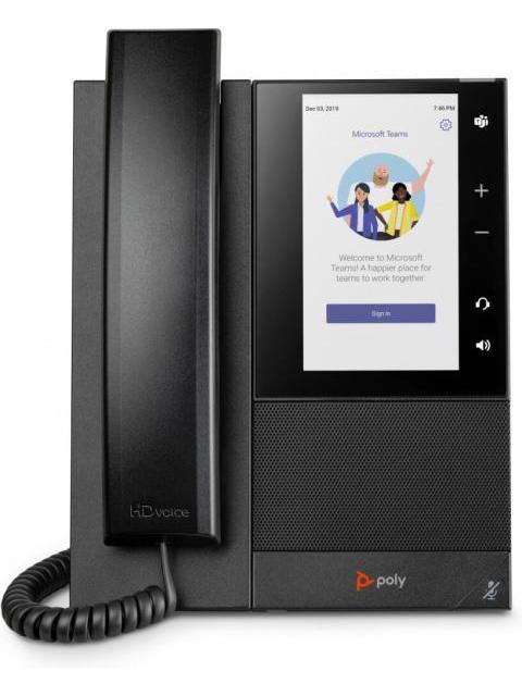 POLY TELEFONO IP CCX 505 5 ALAMBRICO 24 LINEAS ALTAVOZ NEGRO