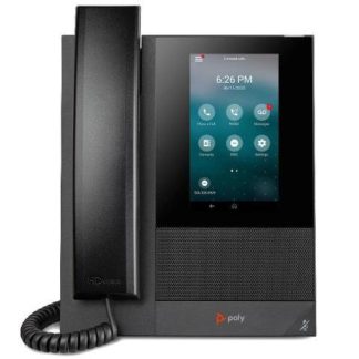 POLY TELEFONO IP CON PANTALLA 5 CCX 400 ALAMBRICO ALTAVOZ NEGRO