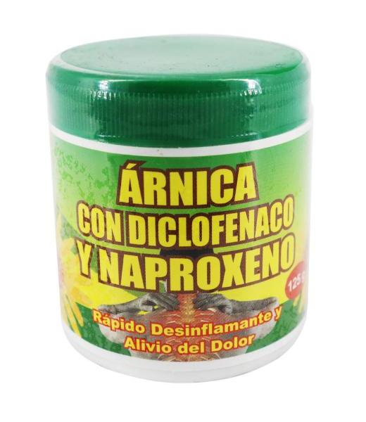 POMADA ARNICA CON DICLOFENACO Y NAPROXENO 125GR. RAPIDO DESINFLAM KENZO