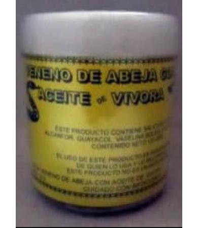 POMADA DE VENENO DE ABEJA Y ACEITE DE VIBORA 120 G YERBO VITAL
