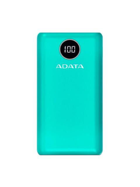 POWERBANK ADATA P20000QCD 20 000 MAH. COMPATIBLE CON QUALCOMM QC 3.0 Y USB POWER DELIVERY 3.0. INDICADOR DIGITAL DE CARGA Y 2 PUERTOS USBA Y 1 USBC