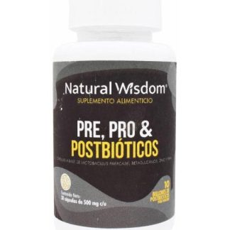 PRE PRO POSTBIOTICOS 30 CAP NATURAL WISDOM