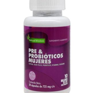PRE Y PROBIOTICOS MUJERES 30 CAP NATURAL WISDOM