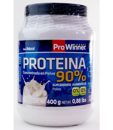 PROTEINA 90 PORCIENTO DE SOYA NATURAL 400 G PROWINNER